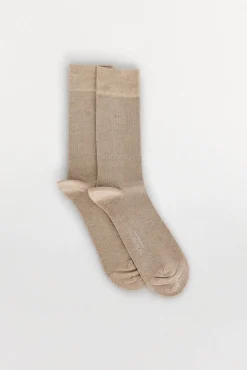 Pedro del Hierro Calcetín liso sport Marr&oacute;n New