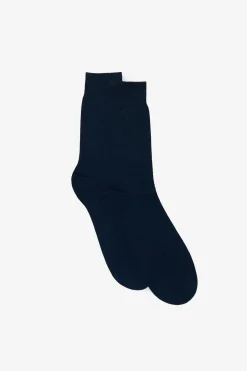Cortefiel Calcetín liso vestir Azul marino Clearance