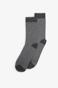 Cortefiel Calcetín microdibujo Gris Outlet