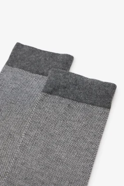 Cortefiel Calcetín microdibujo Gris Outlet