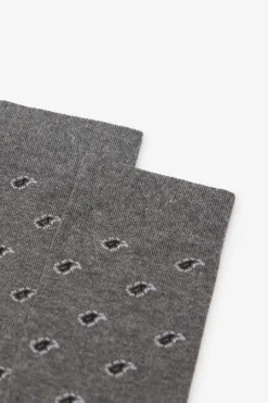 Cortefiel Calcetín microdibujo Gris oscuro