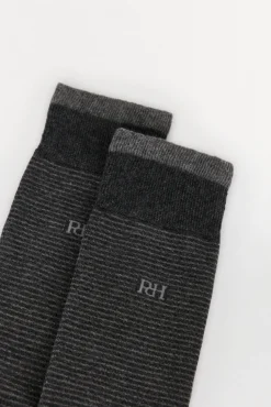 Pedro del Hierro Calcetín rayas sport Gris Outlet