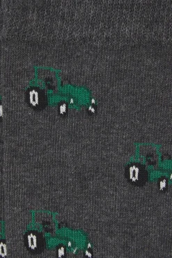 Kiff-Kiff Calcetín Regular Algodón Caballero gris Clearance