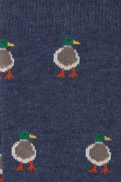 Kiff-Kiff Calcetín Regular Algodón Caballero azul