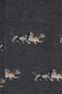 Kiff-Kiff Calcetín Regular Algodón Caballero gris Sale