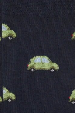 Kiff-Kiff Calcetín Regular Algodón Caballero azul Sale