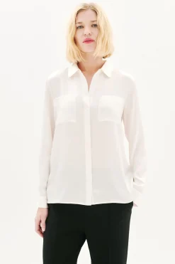 Caroll Camisa 100% seda Marfil Best