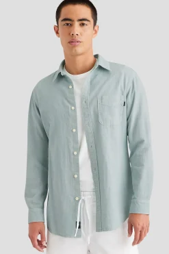Dockers Camisa abotonada slim fit Icon Verde New