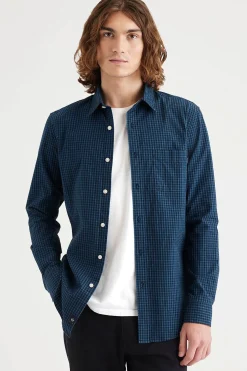 Dockers Camisa abotonada slim fit Icon Azul marino Outlet