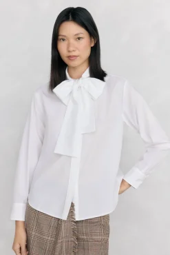 Pedro del Hierro Camisa amplia lazada Blanco Best