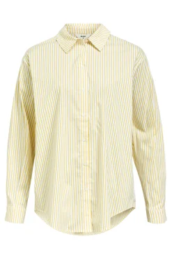 Object Camisa amplia rayas Amarillo Online