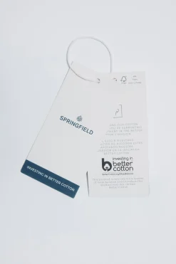 Springfield Camisa bordados lace marr&oacute;n New