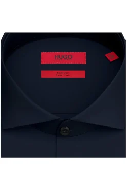 HUGO Camisa básica Azul marino Discount