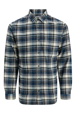 Jack & Jones PLUS Camisa básica cuadros azul Online