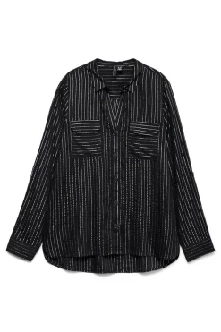 Vero Moda Camisa básica de manga larga Negro Outlet