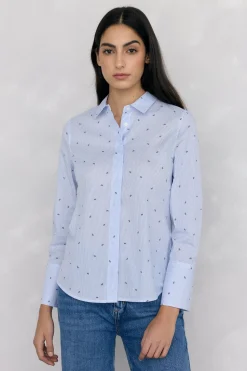 Pedro del Hierro Camisa básica rayas easy iron Azul Clearance
