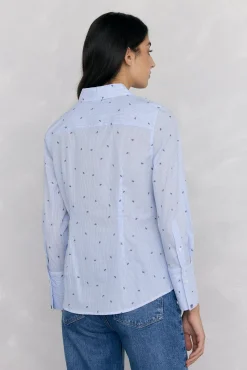 Pedro del Hierro Camisa básica rayas easy iron Azul Clearance