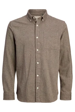 Jack & Jones Camisa clásica Marr&oacute;n New