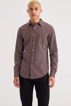 Dockers Camisa con botones Slim Fit Icon para hombre Vino Online