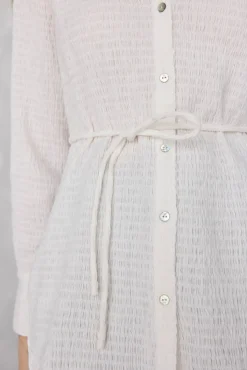 Pedro del Hierro Camisa con cuello de textura Blanco New