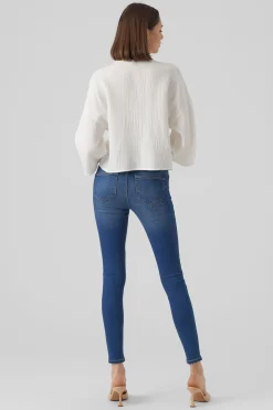 Vero Moda Camisa cropped fluida Blanco Clearance