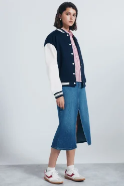 Springfield Camisa cropped rayas rojo Online