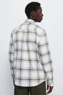 Springfield Camisa cuadros blanco Hot