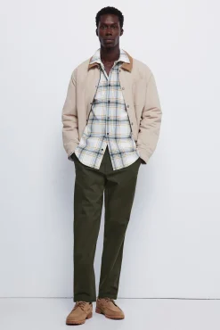 Springfield Camisa cuadros blanco Hot