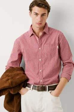 Pepe Jeans Camisa Cuadros Fit Regular rojo