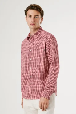 Pepe Jeans Camisa Cuadros Fit Regular rojo