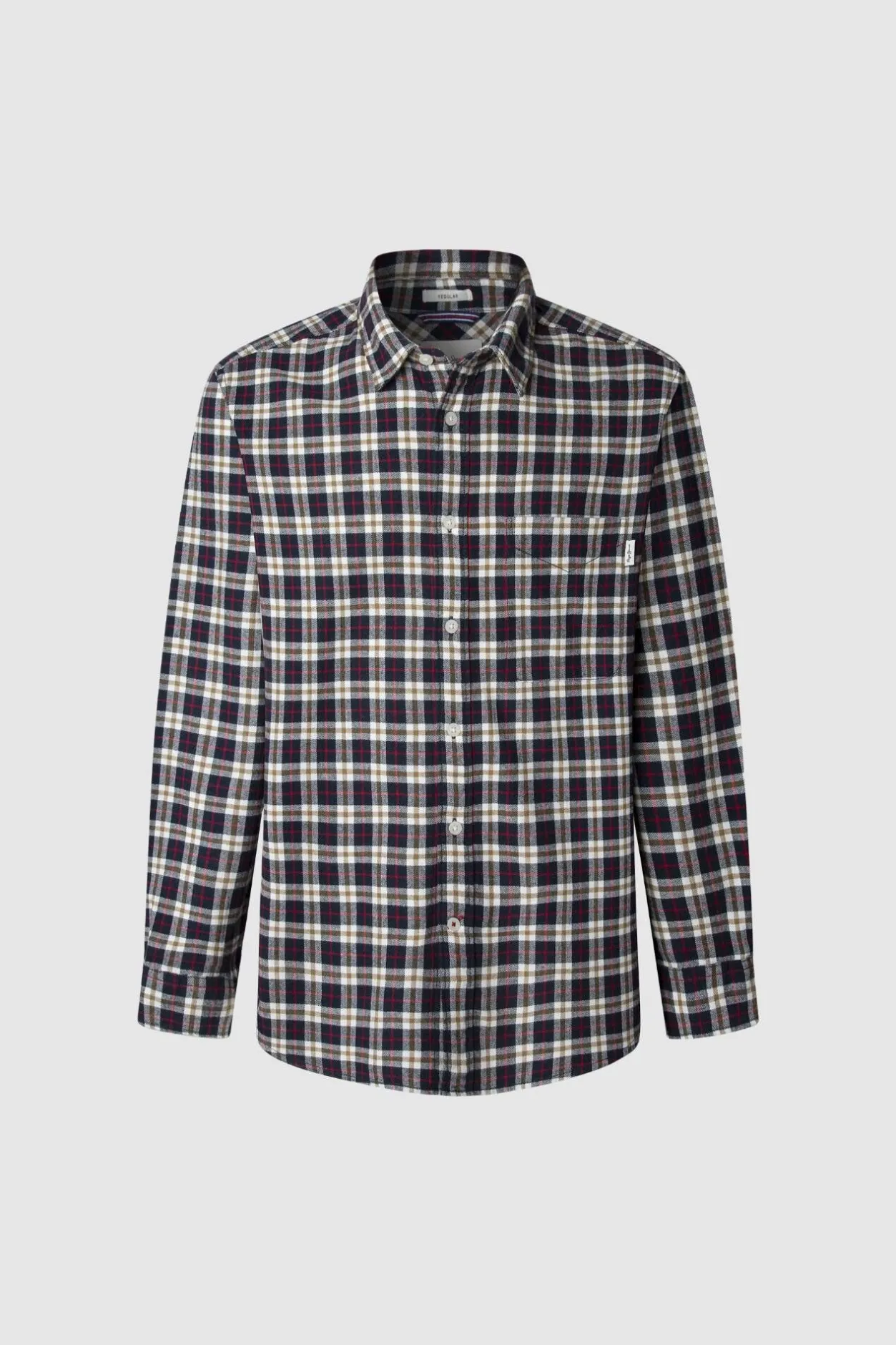 Pepe Jeans Camisa Cuadros Fit Regular azul Discount
