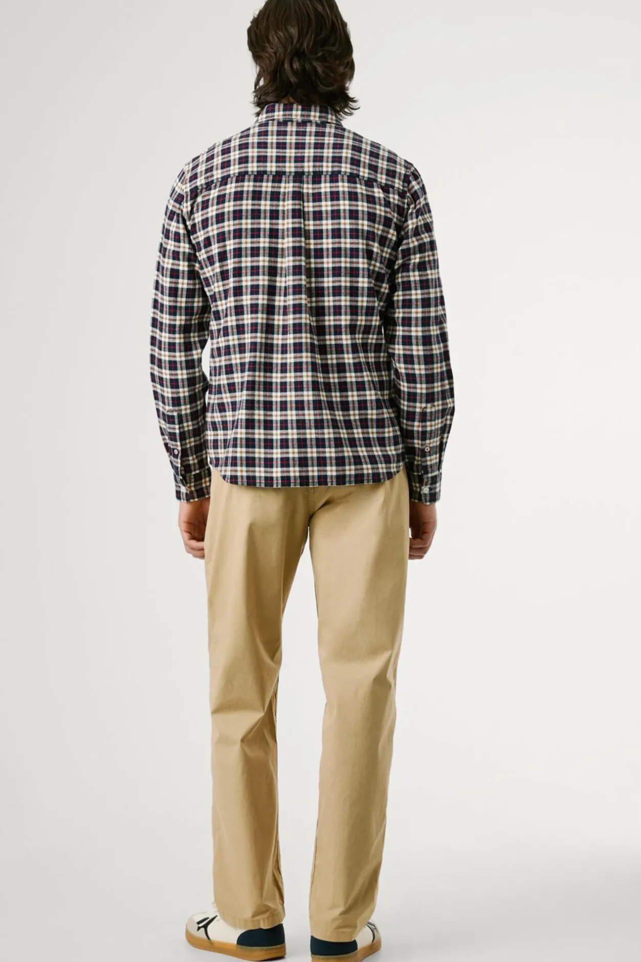 Pepe Jeans Camisa Cuadros Fit Regular azul Discount