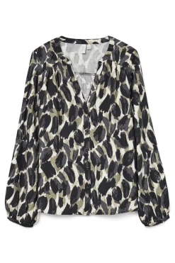 Vero Moda Curve Camisa cuello pico Curve Verde Discount