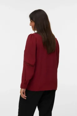 Vero Moda Curve Camisa cuello pico Curve Rojo Discount