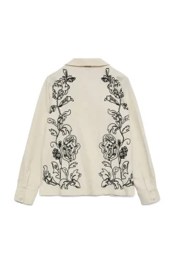 Vero Moda Camisa de lino estampada Beige Hot