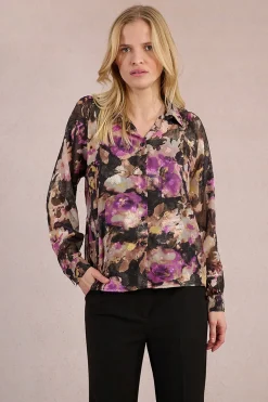 Molly Bracken Camisa de manga larga con estampado Multicolor Discount