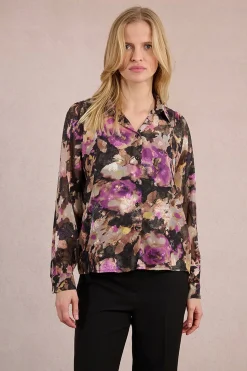 Molly Bracken Camisa de manga larga con estampado Multicolor Discount