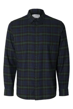 Selected Camisa de manga larga slim fit Azul marino Hot