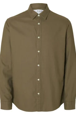 Selected Camisa de manga larga slim fit Verde New