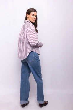 Object Camisa de rayas Azul Hot