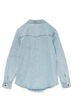 Vero Moda Camisa denim de manga larga Azul New