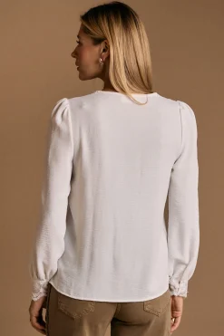 Polín Et Moi Camisa detalle bordado Greta Blanco Online