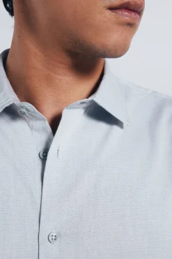 Springfield Camisa easy care estructura gris Outlet