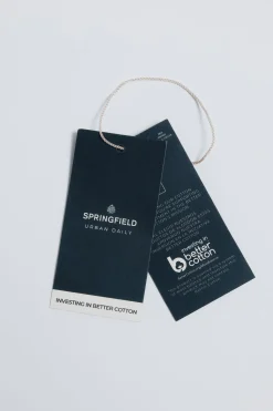 Springfield Camisa easy care estructura verde Sale