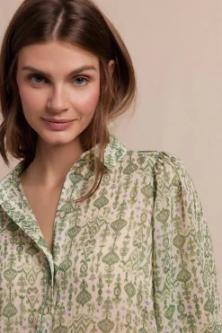 Slowlove Camisa estampada Estampado blanco Outlet