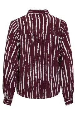 Vila Camisa estampada de viscosa Morado Clearance