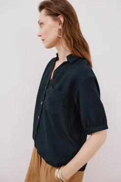 Cortefiel Camisa estampado animal Azul marino New