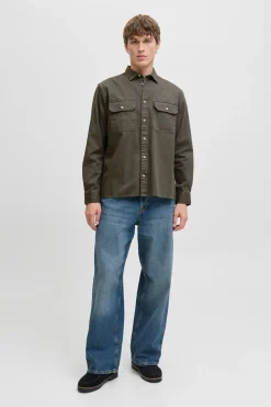 Jack & Jones Camisa estilo sarga nude Outlet