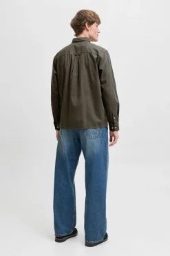 Jack & Jones Camisa estilo sarga nude Outlet