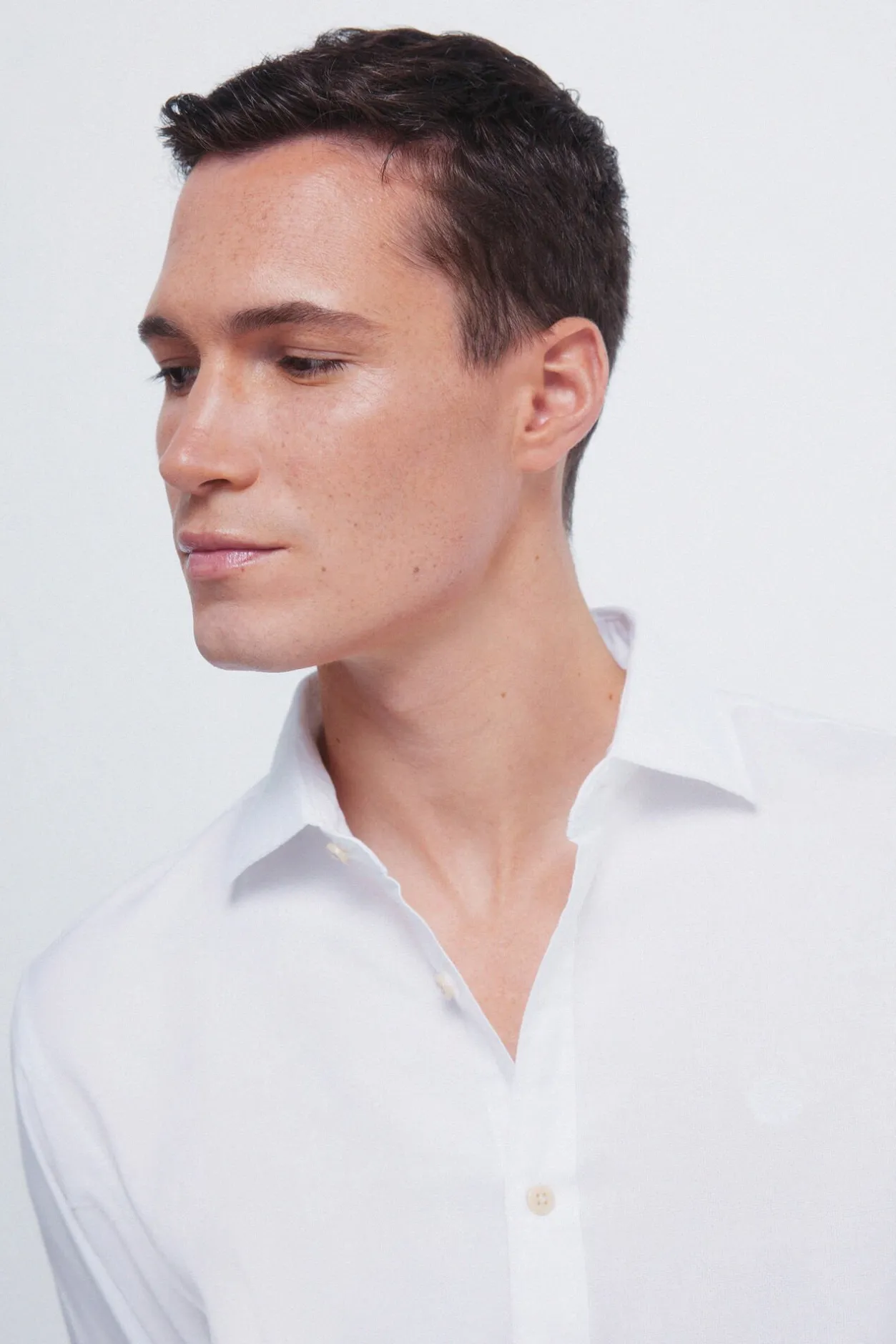 Springfield Camisa estructura blanco New